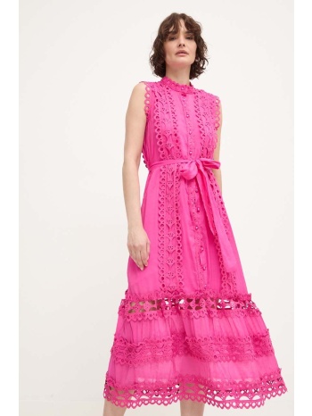φόρεμα answear lab χρώμα ροζ 95% πολυεστέρας, 5% σπαντέξ