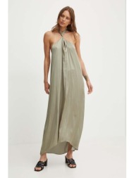 φόρεμα pepe jeans liliana χρώμα: πράσινο, pl953578 100% πολυεστέρας