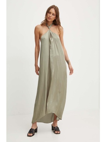 φόρεμα pepe jeans liliana χρώμα πράσινο, pl953578 100%