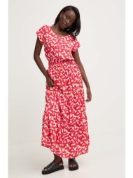φόρεμα answear lab χρώμα: κόκκινο 100% βισκόζη