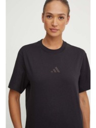 βαμβακερό μπλουζάκι adidas all szn γυναικείο, χρώμα: μαύρο, ix3808 100% βαμβάκι