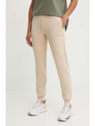 παντελόνι φόρμας guess olympe χρώμα: μπεζ, v4yb08 kcay2 47% πολυεστέρας, 42% modal, 11% σπαντέξ