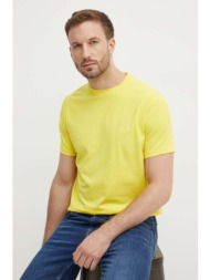 μπλουζάκι karl lagerfeld χρώμα: κίτρινο, 542221.755890 95% βαμβάκι, 5% σπαντέξ