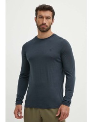αθλητικό μακρυμάνικο fjallraven abisko wool χρώμα: ναυτικό μπλε, f87194 50% πολυεστέρας, 50% μαλλί