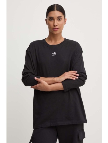 βαμβακερή μπλούζα με μακριά μανίκια adidas originals 0
