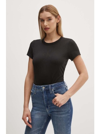 μπλουζάκι calvin klein jeans χρώμα μαύρο, j20j223909 50%