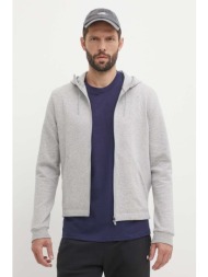 μπλούζα reebok active collective χρώμα: γκρι, με κουκούλα, 100075605 81% βαμβάκι, 11% ανακυκλωμένος 