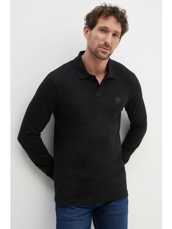 longsleeve boss orange χρώμα μαύρο, 50507704 95% βαμβάκι