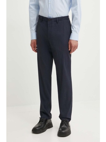 λινό παντελόνι theory χρώμα ναυτικό μπλε κύριο υλικό 62%