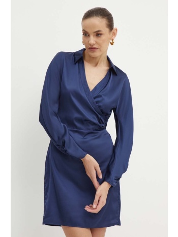 φόρεμα guess tanya χρώμα ναυτικό μπλε, w4yk69 wf1t2 κύριο