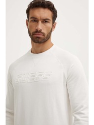 μπλούζα guess aldwin χρώμα: μπεζ, z4yq16.kaij1 85% βαμβάκι, 15% πολυεστέρας