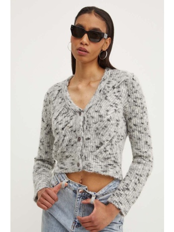 ζακέτα από μίγμα μαλλιού moschino jeans χρώμα γκρι