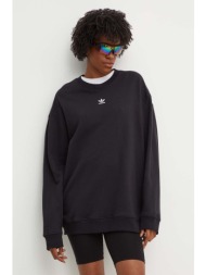 βαμβακερή μπλούζα adidas originals γυναικεία, χρώμα: μαύρο, iy9630 100% βαμβάκι