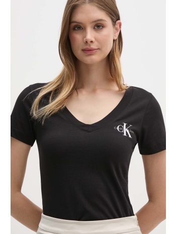 βαμβακερό μπλουζάκι calvin klein jeans 2-pack γυναικείο