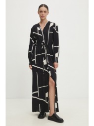 φόρεμα answear lab χρώμα: μαύρο 100% βισκόζη