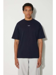 βαμβακερό μπλουζάκι drôle de monsieur le t-shirt slogan classique ανδρικό, χρώμα: ναυτικό μπλε, perm