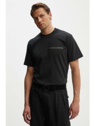 βαμβακερό μπλουζάκι sunflower ανδρικό, χρώμα: μαύρο, 2013 100% οργανικό βαμβάκι