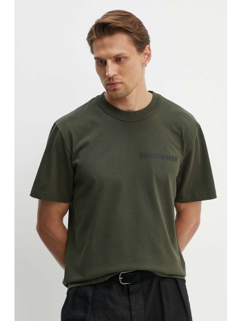 βαμβακερό μπλουζάκι sunflower ανδρικό, χρώμα πράσινο, 2013