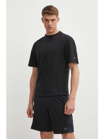 μπλουζάκι reebok active collective χρώμα μαύρο, 100075748