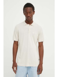 πόλο g-star raw χρώμα: μπεζ, d24663-d618 100% lenzing ecovero βισκόζη