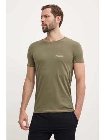 μπλουζάκι aeronautica militare χρώμα πράσινο, am1uti003