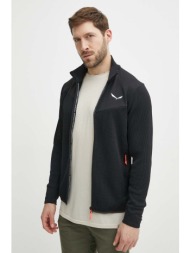 αθλητική μπλούζα salewa puez waffle hybrid χρώμα: μαύρο, 00-0000028859 κύριο υλικό: 100% ανακυκλωμέν