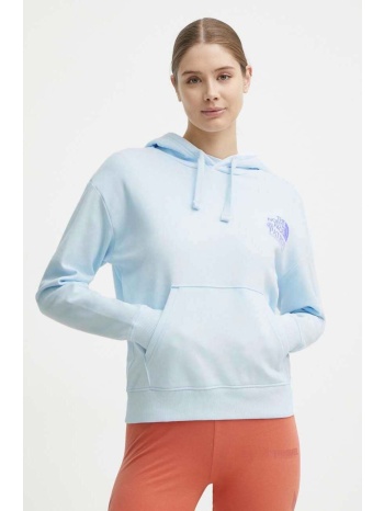 βαμβακερή μπλούζα the north face γυναικεία, με κουκούλα