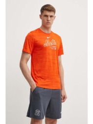 μπλουζάκι nike new york mets χρώμα: πορτοκαλί 100% πολυεστέρας