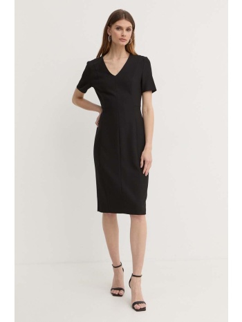 φόρεμα boss χρώμα μαύρο, 50493529 υλικό 1 67% βισκόζη