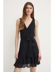 φόρεμα morgan rosval rosval χρώμα: μαύρο, rosval rosval κύριο υλικό: 55% πολυεστέρας, 45% ανακυκλωμέ