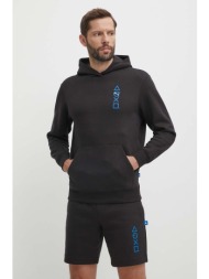 μπλούζα puma puma x playstation χρώμα: μαύρο, με κουκούλα, 624678 κύριο υλικό: 77% βαμβάκι, 23% πολυ