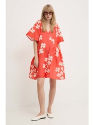 φόρεμα stine goya χρώμα: πορτοκαλί, sg5865 κύριο υλικό: 60% ανακυκλωμένος πολυεστέρας, 40% πολυεστέρ