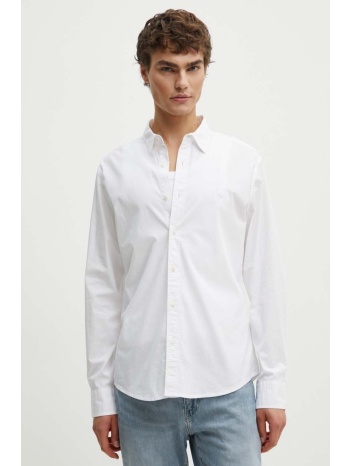 πουκάμισο levi`s χρώμα άσπρο, 86625-0038 98% βαμβάκι, 2%