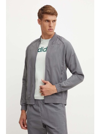 μπουφάν adidas originals χρώμα γκρι, iz2112 100%