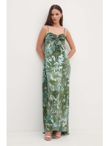 φόρεμα sandro ferrone χρώμα πράσινο, sfs32xbdmais 100%