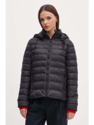 μπουφάν polo ralph lauren χρώμα: μαύρο, 211958932 κύριο υλικό: 100% ανακυκλωμένο νάιλον
φόδρα: 100% 