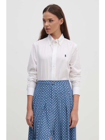 πουκάμισο polo ralph lauren χρώμα άσπρο, 211941509 91%