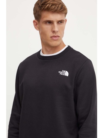 μπλούζα the north face simple dome crew χρώμα μαύρο
