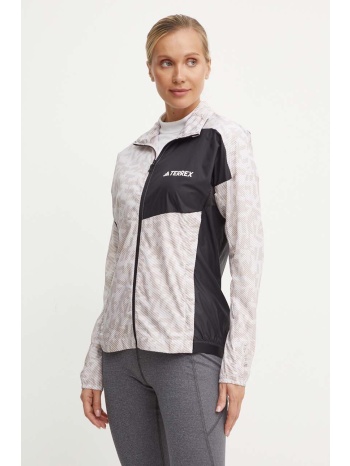 αντιανεμικό adidas terrex χρώμα μαύρο, iw9245 100%