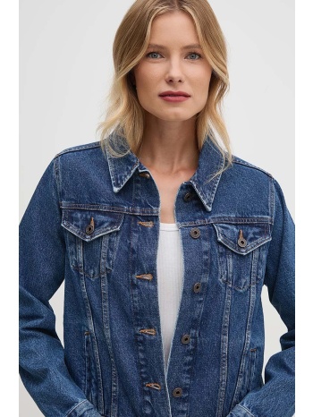 τζιν μπουφάν pepe jeans regular jacket χρώμα ναυτικό μπλε
