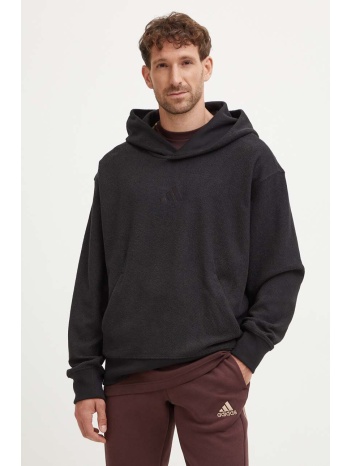 μπλούζα adidas χρώμα μαύρο, με κουκούλα, iv5212 κύριο