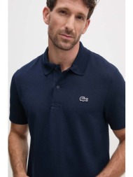 πόλο lacoste χρώμα: ναυτικό μπλε, dh5522 57% βαμβάκι, 32% πολυεστέρας, 11% σπαντέξ