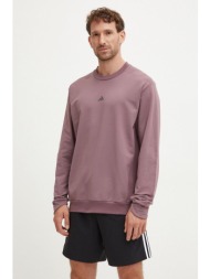 φούτερ προπόνησης adidas performance χρώμα: μοβ, jf4240 κύριο υλικό: 70% ανακυκλωμένος πολυεστέρας, 