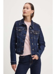 τζιν μπουφάν guess jeans χρώμα: ναυτικό μπλε, w4yn55 d5cb1 98% βαμβάκι, 2% σπαντέξ