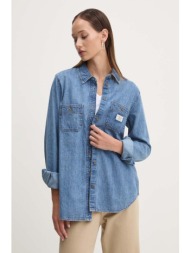 τζιν πουκάμισο guess jeans w4yh37 d5ei2 100% βαμβάκι