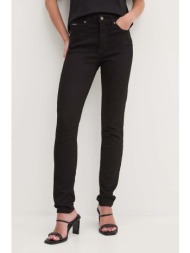 τζιν παντελόνι guess jeans χρώμα: μαύρο, w4ya92 d5dl1 99% βαμβάκι, 1% σπαντέξ