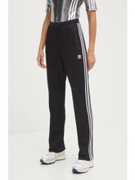 παντελόνι φόρμας adidas originals adicolor χρώμα: μαύρο, iw3171 52% βαμβάκι, 48% ανακυκλωμένος πολυε