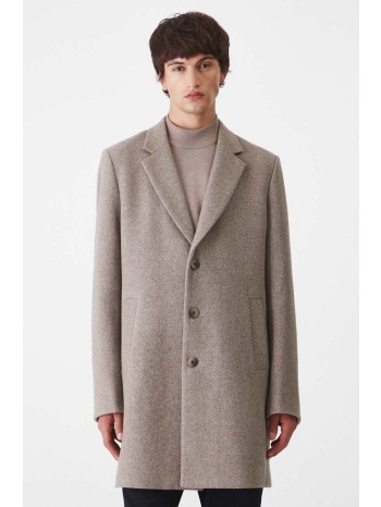 παλτό από μείγμα μαλλιού medicine ανδρικά, χρώμα μπεζ