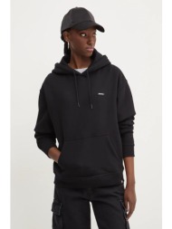 μπλούζα dickies clancy χρώμα: μαύρο, με κουκούλα, dk0a4z2w 80% βαμβάκι, 20% πολυεστέρας