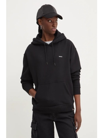 μπλούζα dickies clancy χρώμα μαύρο, με κουκούλα, dk0a4z2w